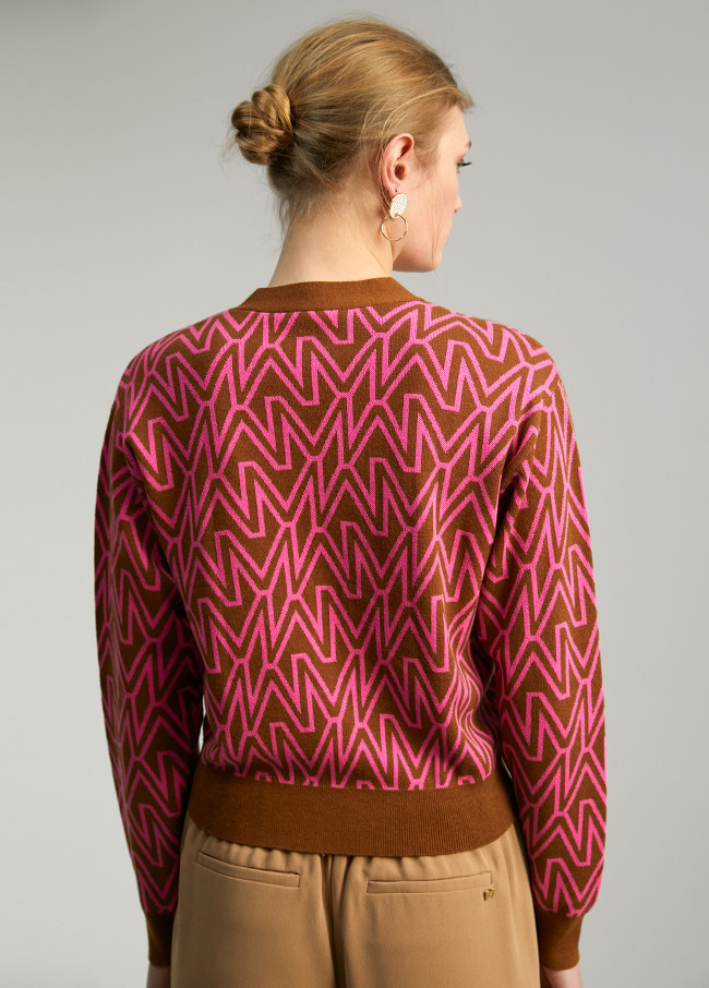 Monogram cardigan