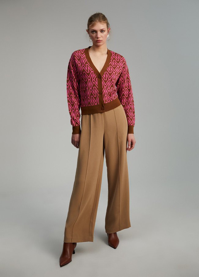 Cardigan monogramme