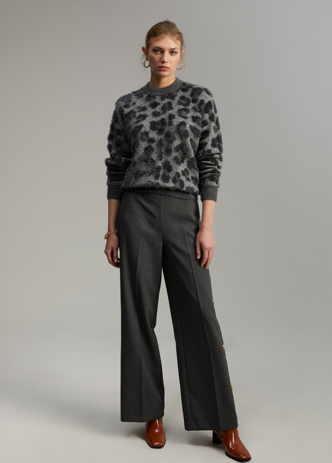 Camisola fantasia com animal print
