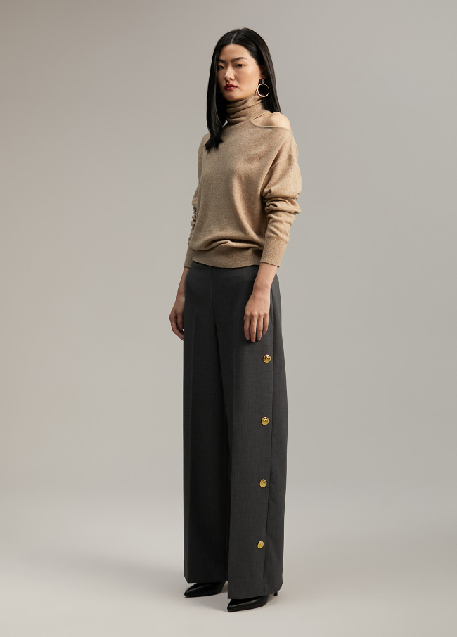 Pullover apertura spalla