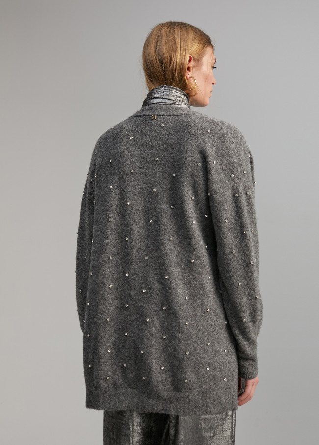 Cardigan Schmucksteine