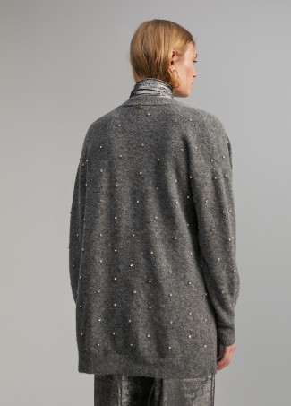 Cardigan dettaglio gioielli