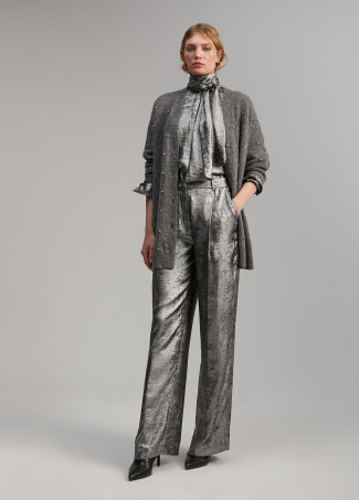 Cardigan with rhinestone detail