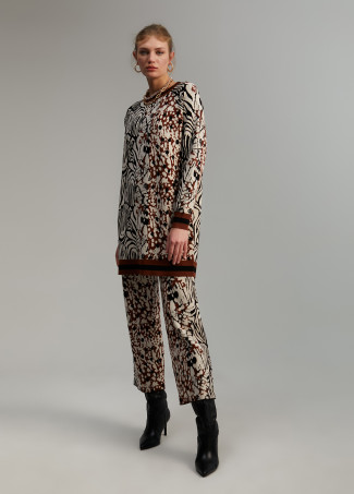 Pullover in maglia con stampa