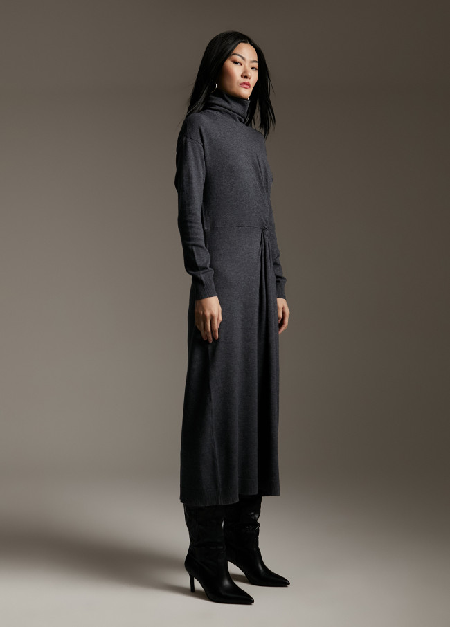 Vestito midi in maglia