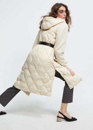 Manteau matelassé combiné