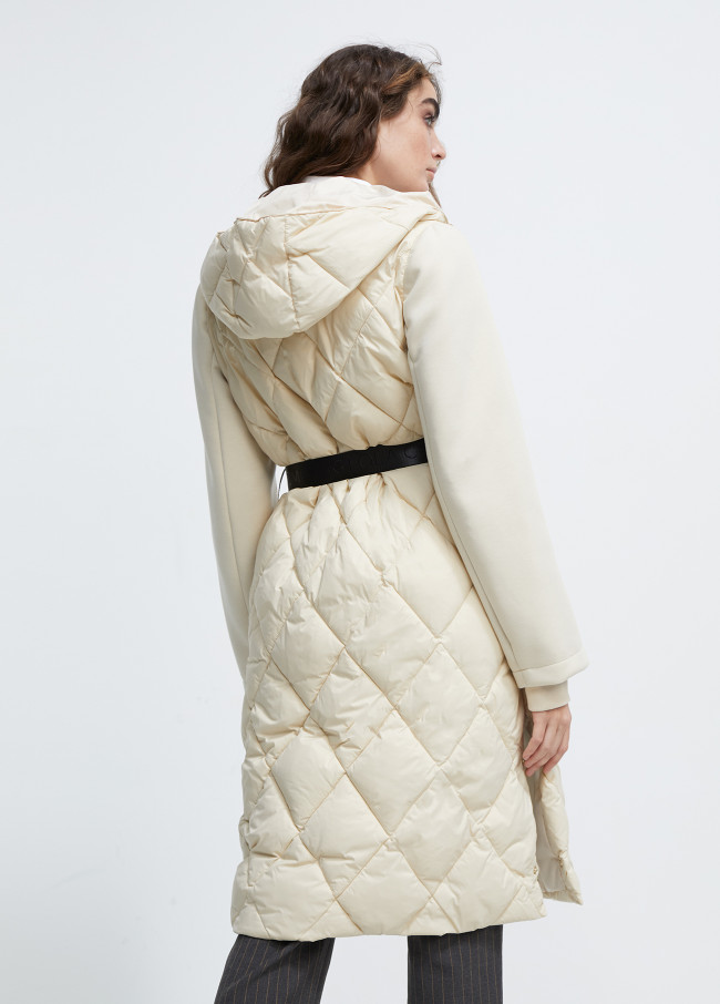Manteau matelassé combiné