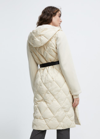 Manteau matelassé combiné
