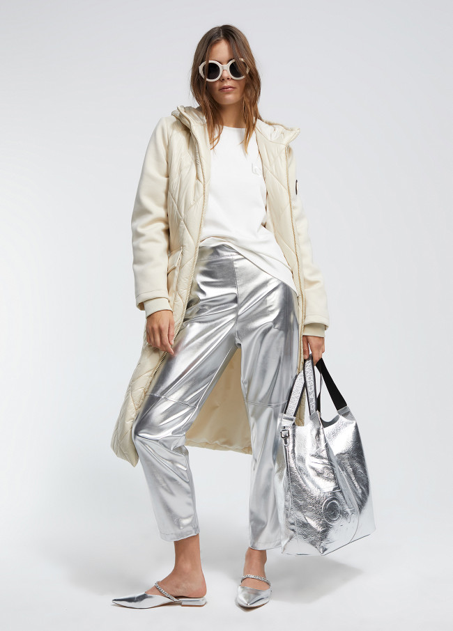 Manteau matelassé combiné