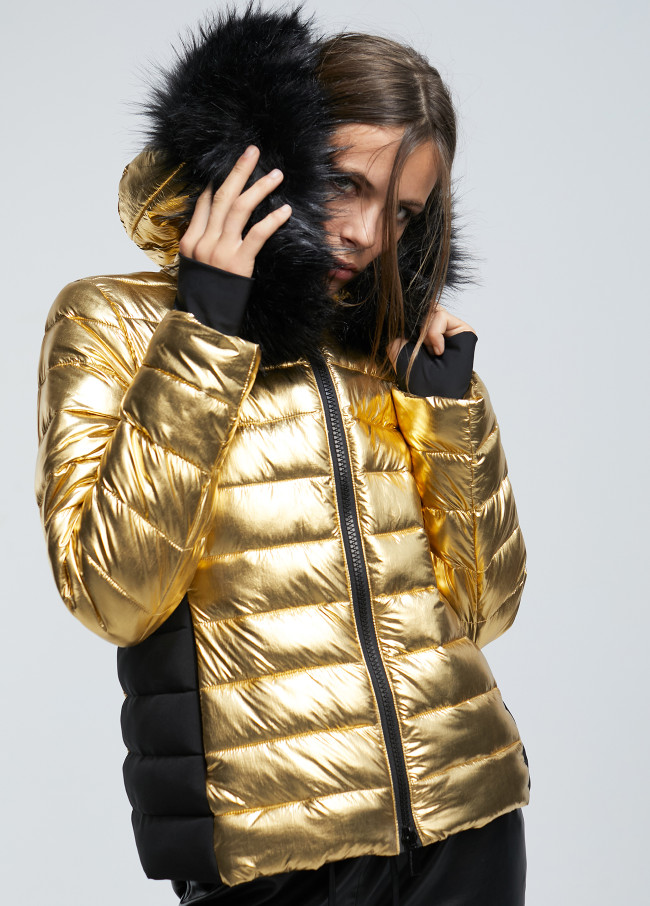Metallic-Steppjacke