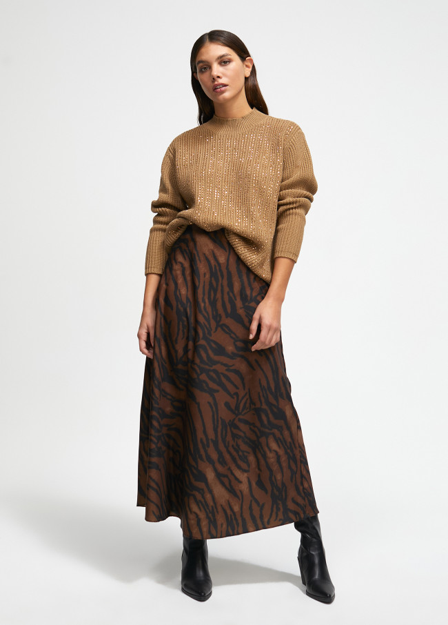 Pull détail strass