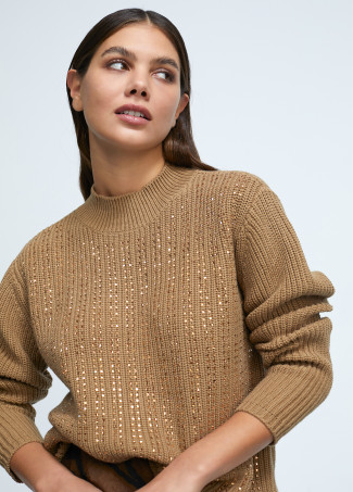 Pullover dettaglio strass
