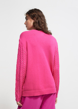 Sweater with diamanté detail