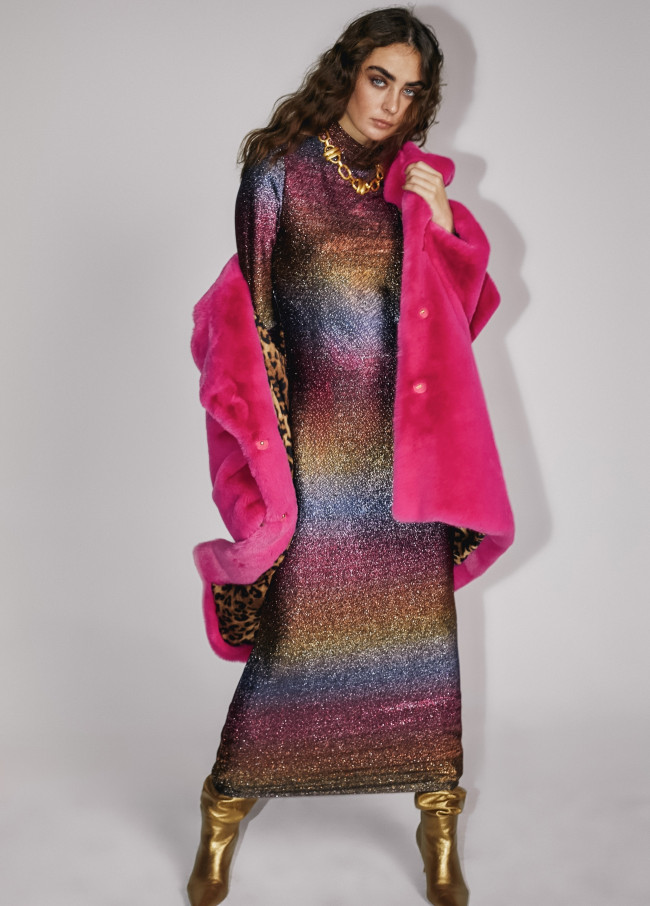 Kleid lang Lurex