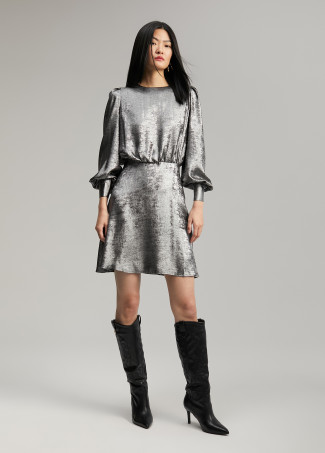 Short laminated dress