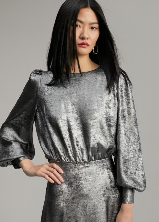 Short laminated dress