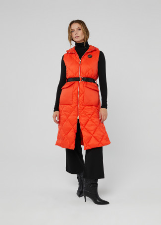 Long puffer gilet
