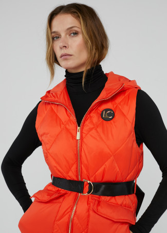 Long puffer gilet