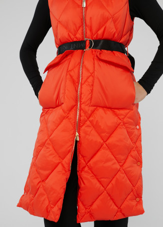 Long puffer gilet