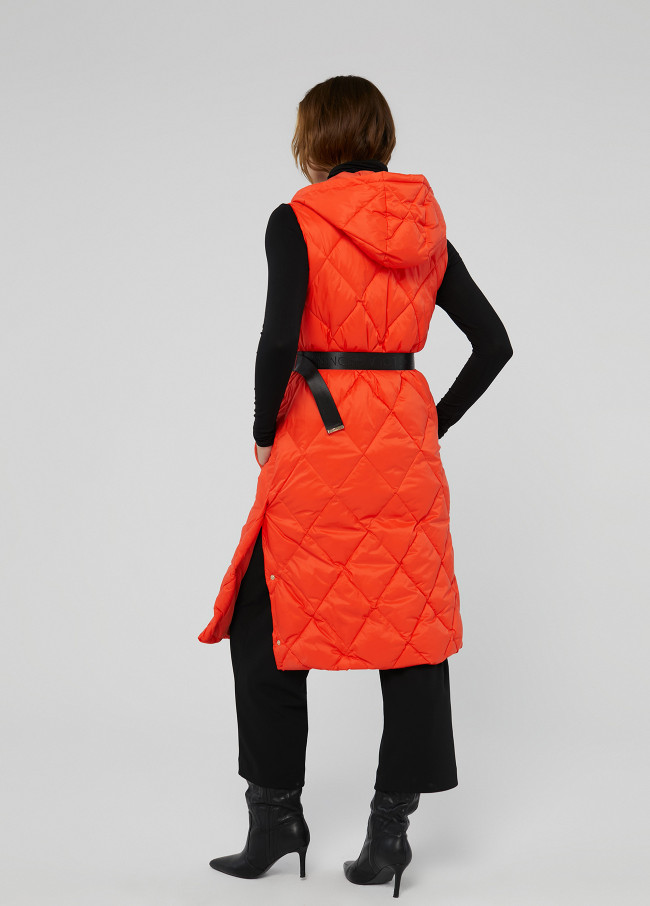 Long puffer gilet