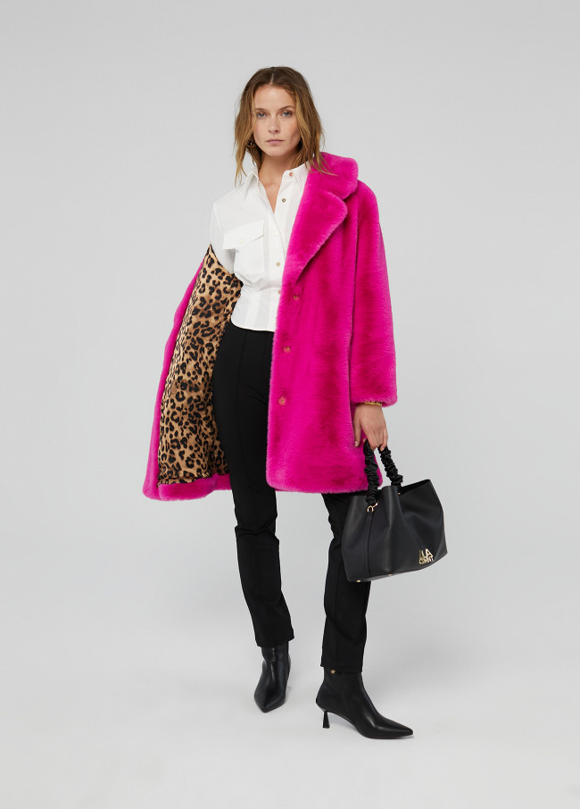 ジャケット・アウター Convertible Faux Fur Tippet Coat Convertible Faux Fur Tippet Coat☆Sサイズ