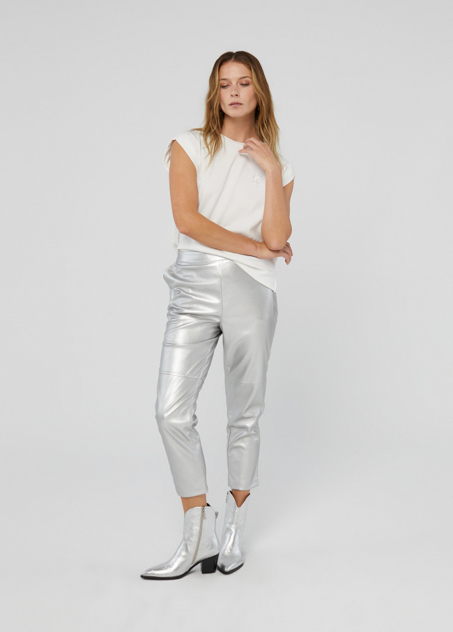 Pantalon argenté