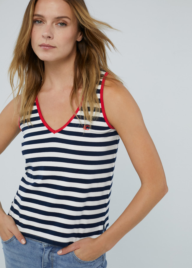 Striped strappy top. Limited Edition