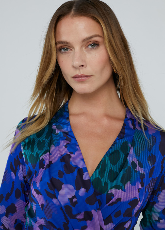 Vestido estampado animal print