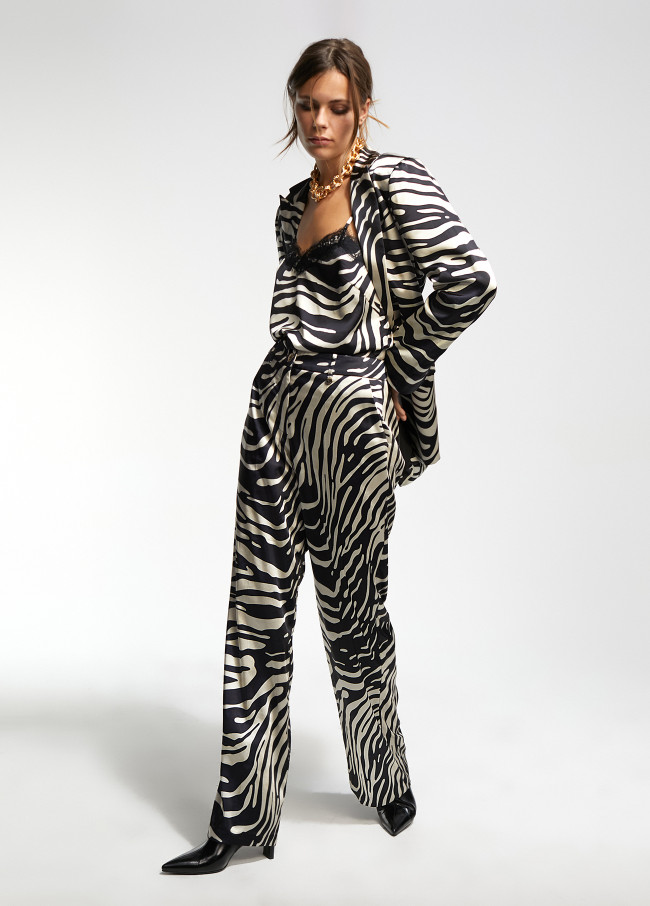 Palazzohose Zebraprint