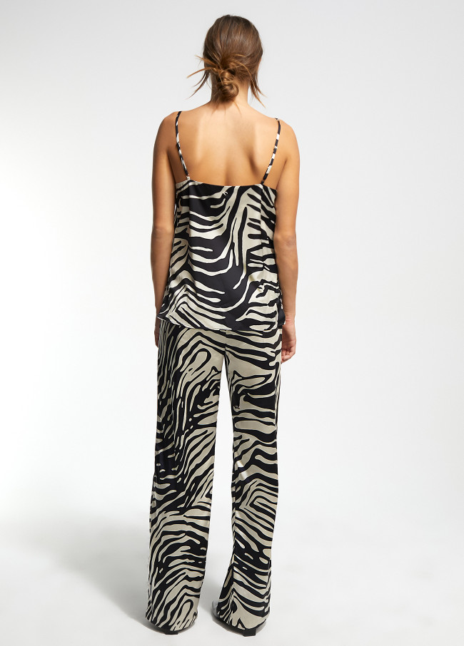 Top stampa animalier