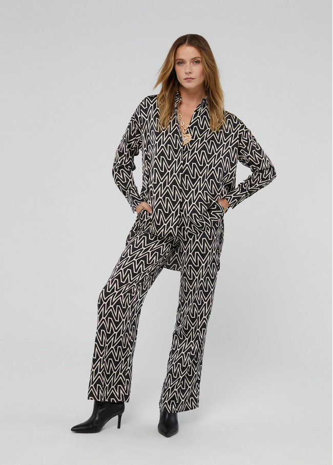 Chemise longue monogramme