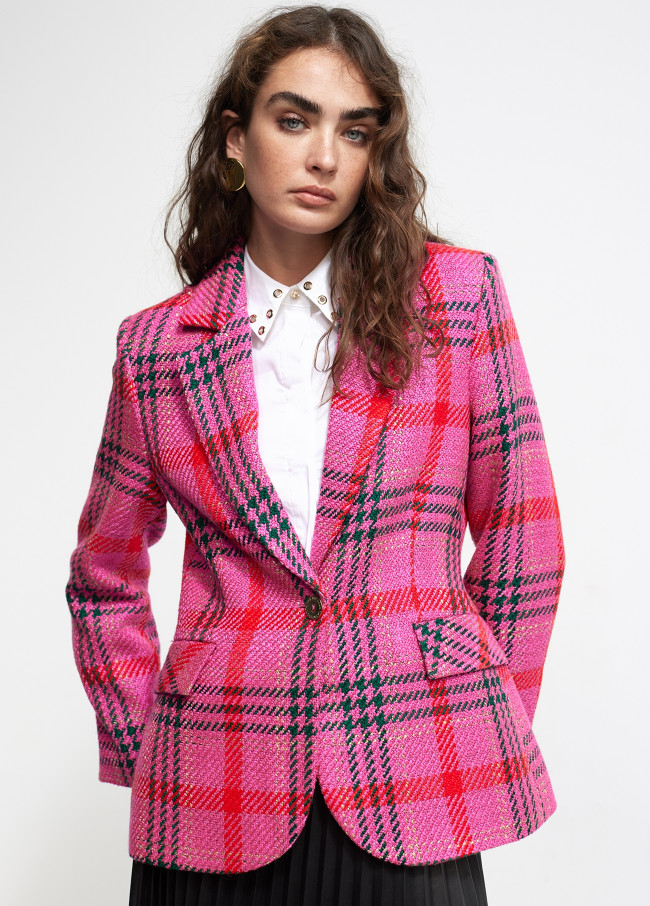 Blazer kariert Tweed