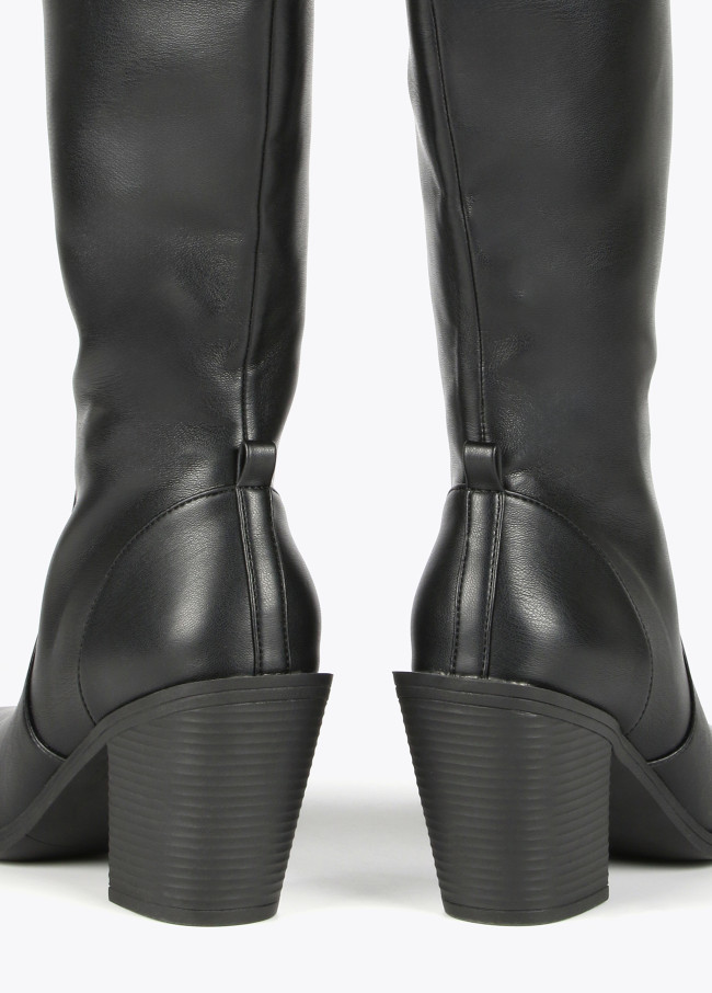 Knee-high cowboy boots