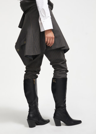 Knee-high cowboy boots