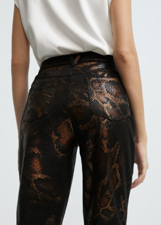 Pantalón estampado animal