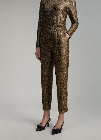 Pantalón jogging dorado