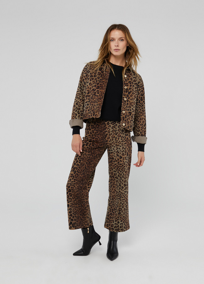 Jacke mit Tiermuster