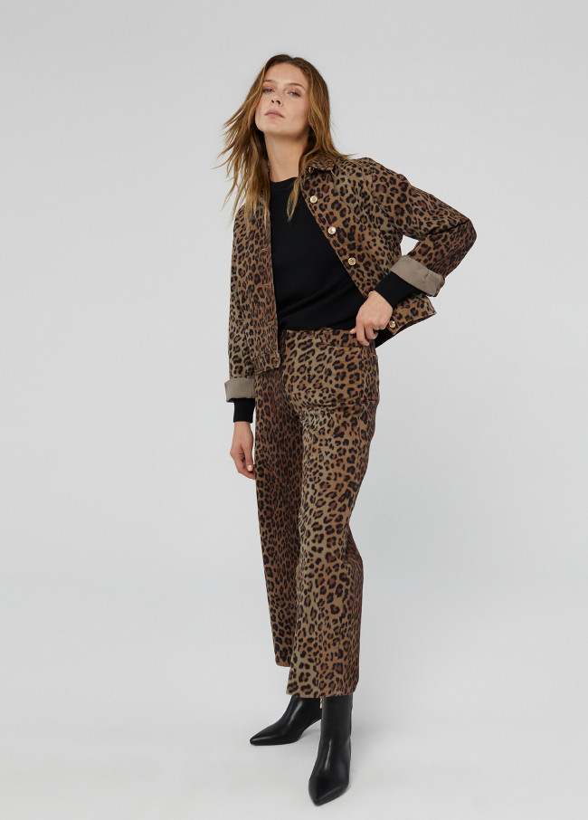 Jacke mit Tiermuster