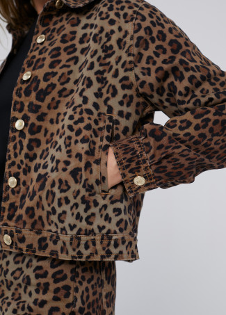 Chaqueta tejana animal print