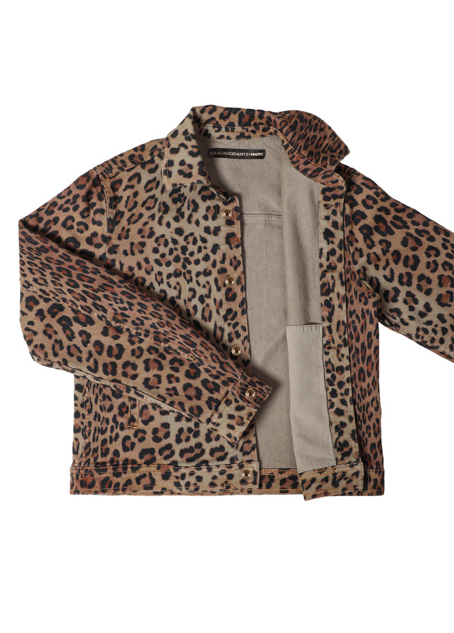 Chaqueta tejana animal print