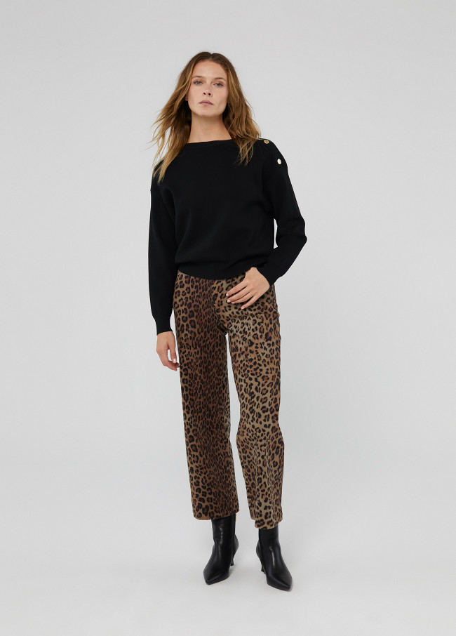 Animal Print Jeans