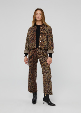 Pantalón tejano animal print