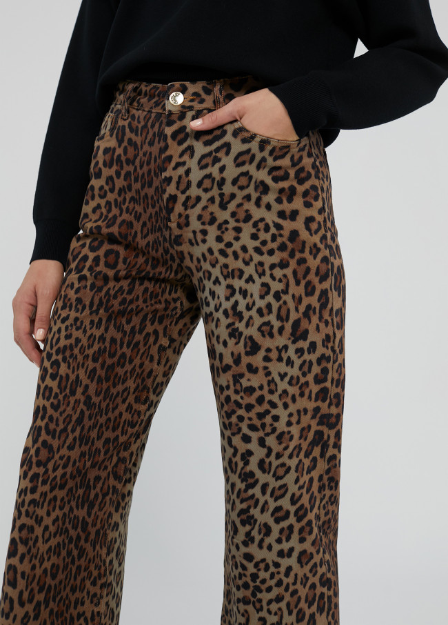 Animal Print Jeans