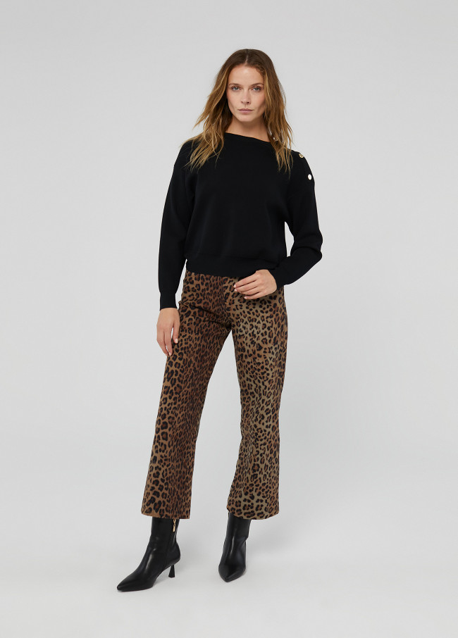 Animal Print Jeans