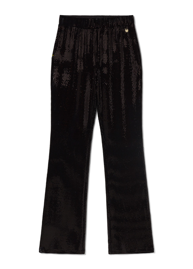Pantaloni maglia paillette