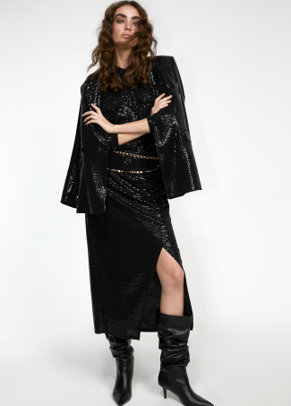 Robe en maille pailletée