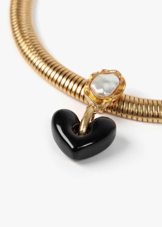 Gold-toned choker necklace