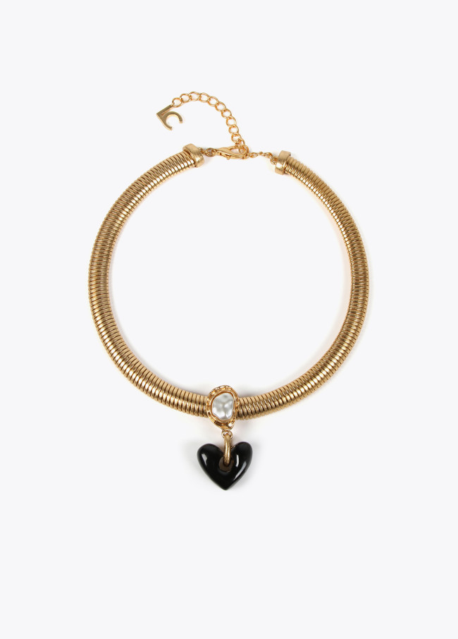 Goldfarbene Choker-Halskette