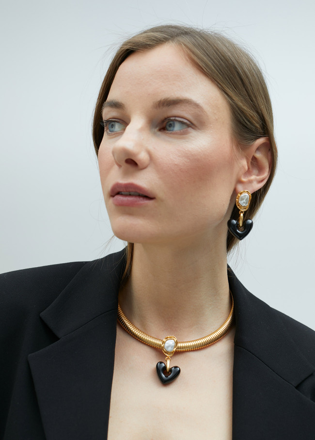 Goldfarbene Choker-Halskette