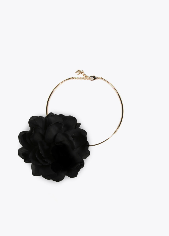 Collier fleur amovible
